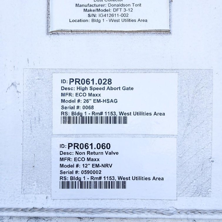 Image for MJK2051 Donaldson Torit Dust Collector DFT 3-12