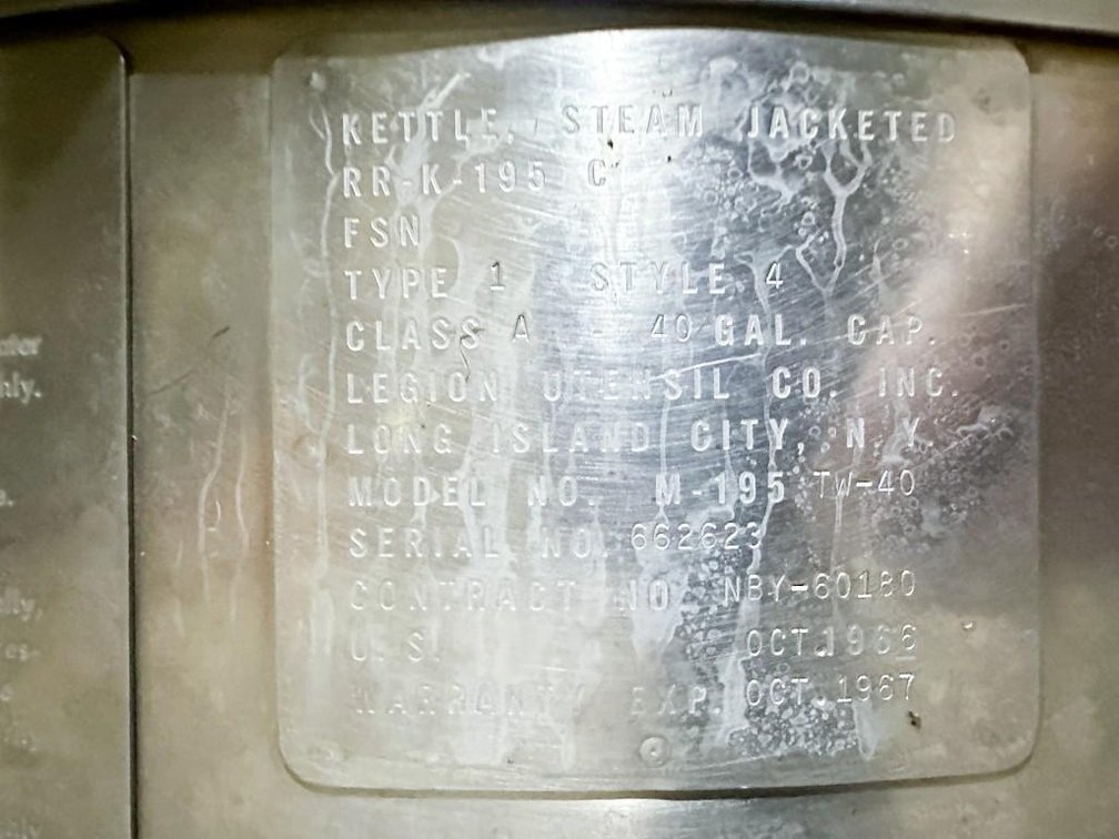 Image for MJK2507 40 Gallon Jacketed Kettle