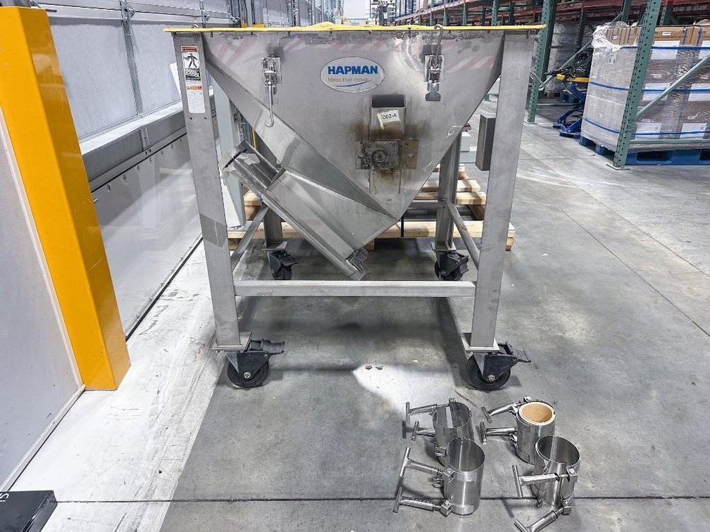 Image for MJK2529 Hapman Double Auger Powder Elevator with Hopper