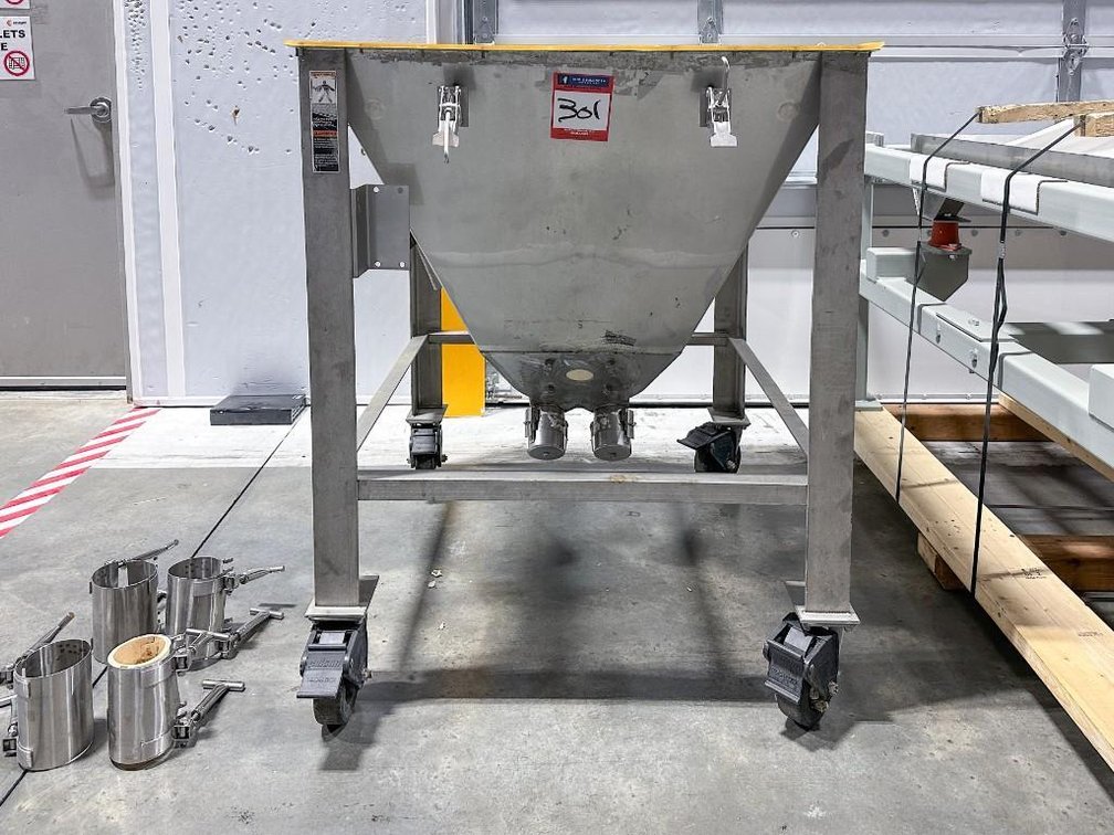 Image for MJK2529 Hapman Double Auger Powder Elevator with Hopper
