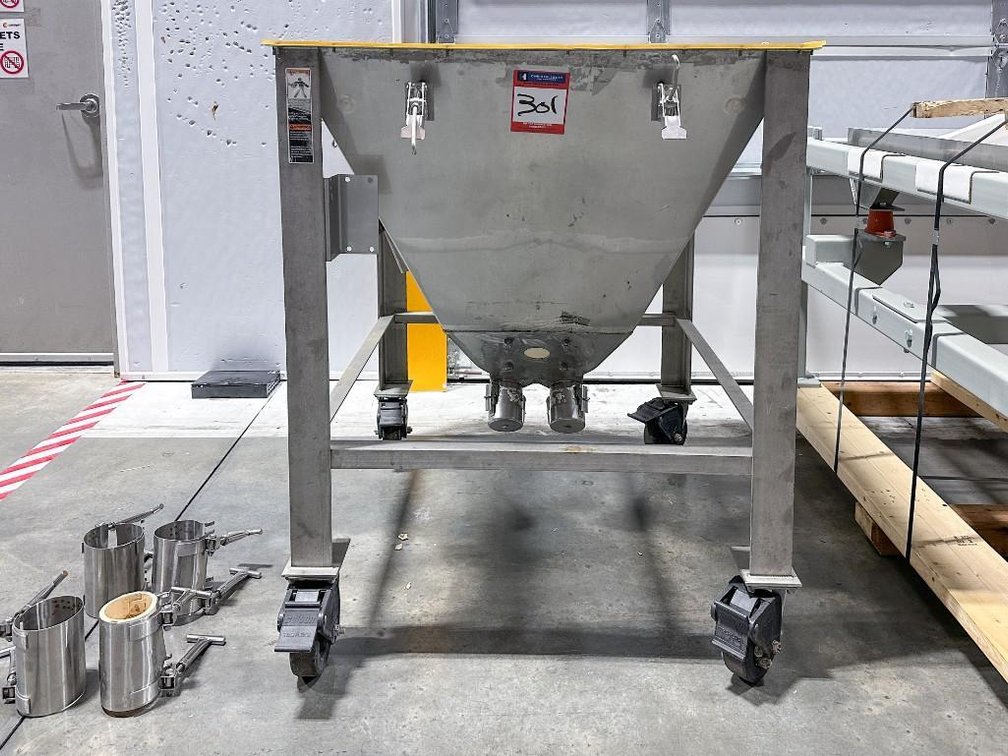 Image for MJK2529 Hapman Double Auger Powder Elevator with Hopper
