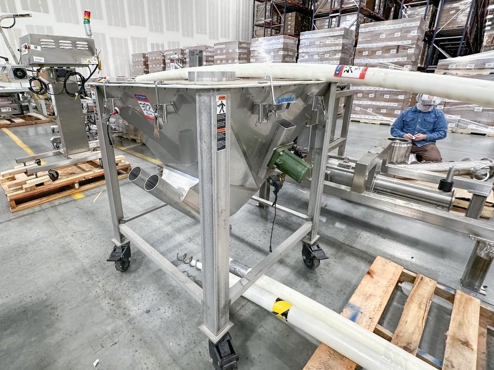 Image for MJK2539 Hapman Double Auger Powder Elevator with Hopper