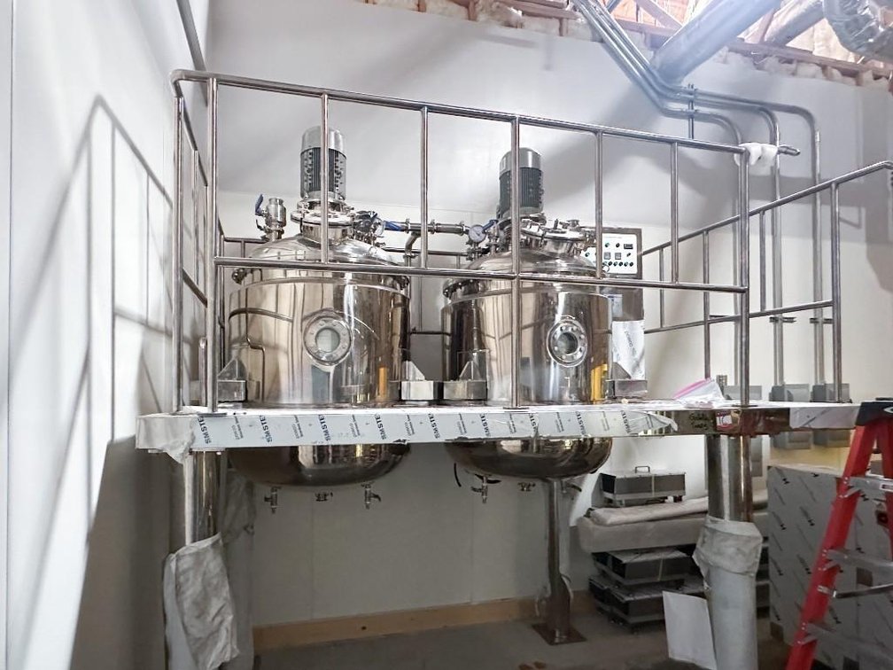 Image for ***SOLD*** MJK2572 NEW - SV3000 Sky Softgel Encapsulation Machine and Mixing Tanks Suite