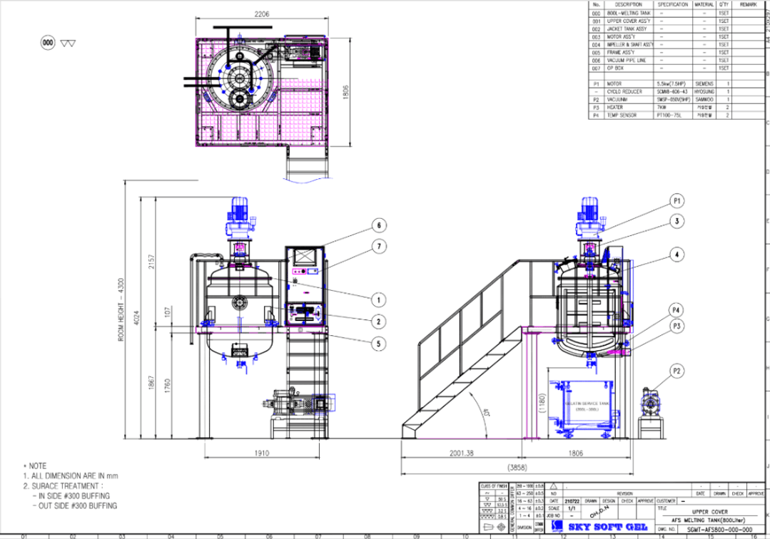 Image for ***SOLD*** MJK2572 NEW - SV3000 Sky Softgel Encapsulation Machine and Mixing Tanks Suite