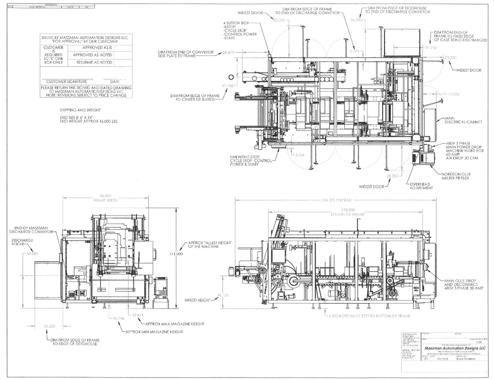 Image for MJK2585 Massman Automation Fully Automatic Wrap-Around Case Packer