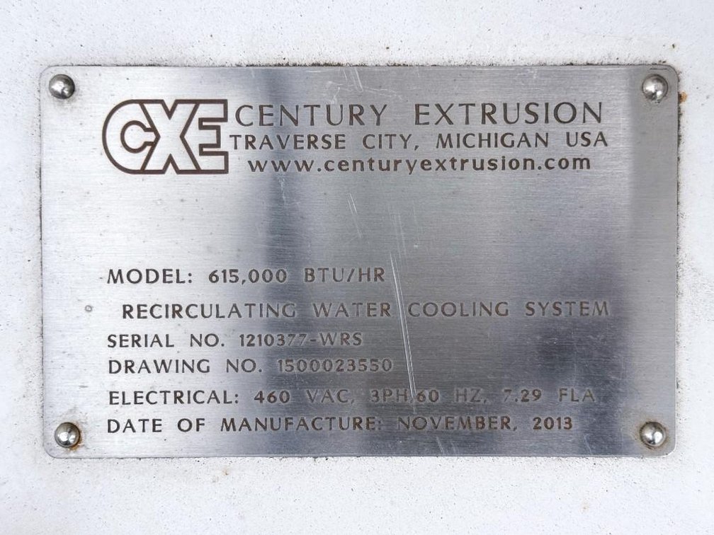 Image for MJK2667 Century Extrusion Recirculating Water Cooling System – 615,000 BTU/hr