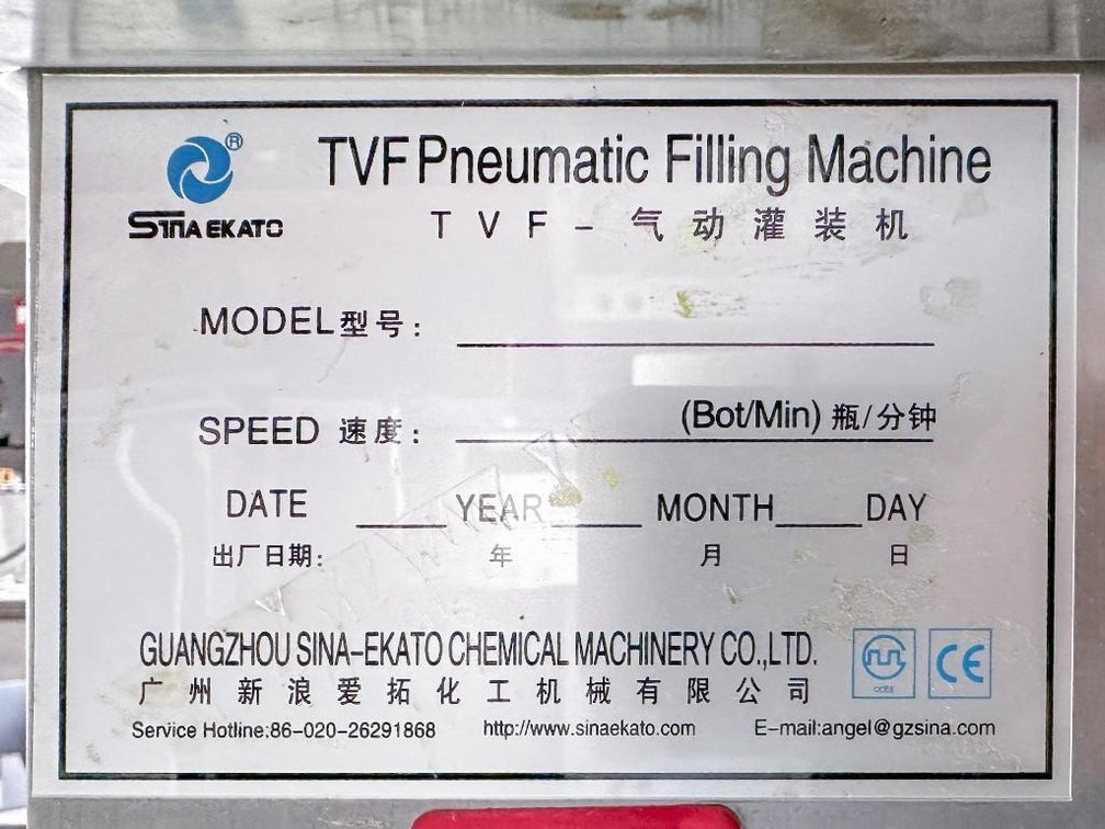 Image for MJK2674 Sina-Ekato TVF Pneumatic Liquid Filling Machine