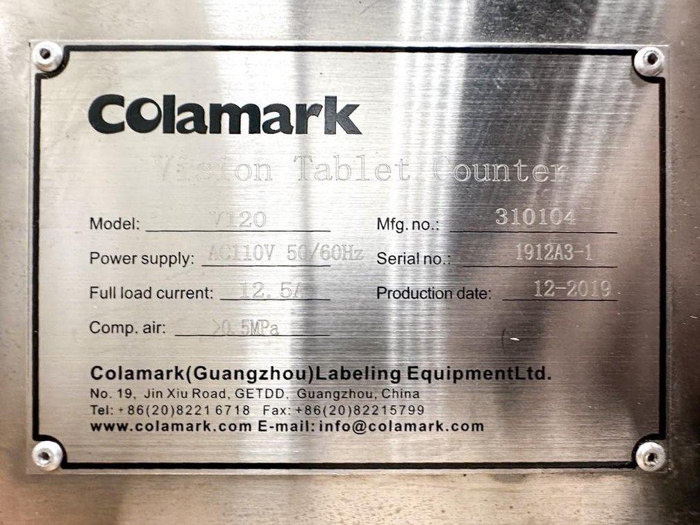 Image for MJK2705 Colamark Vision Tablet Counter Model V120 automated electronic tablet and capsule counting system