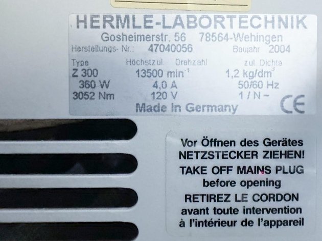 Image for MJK2714 Labnet Centrifuge Z300
