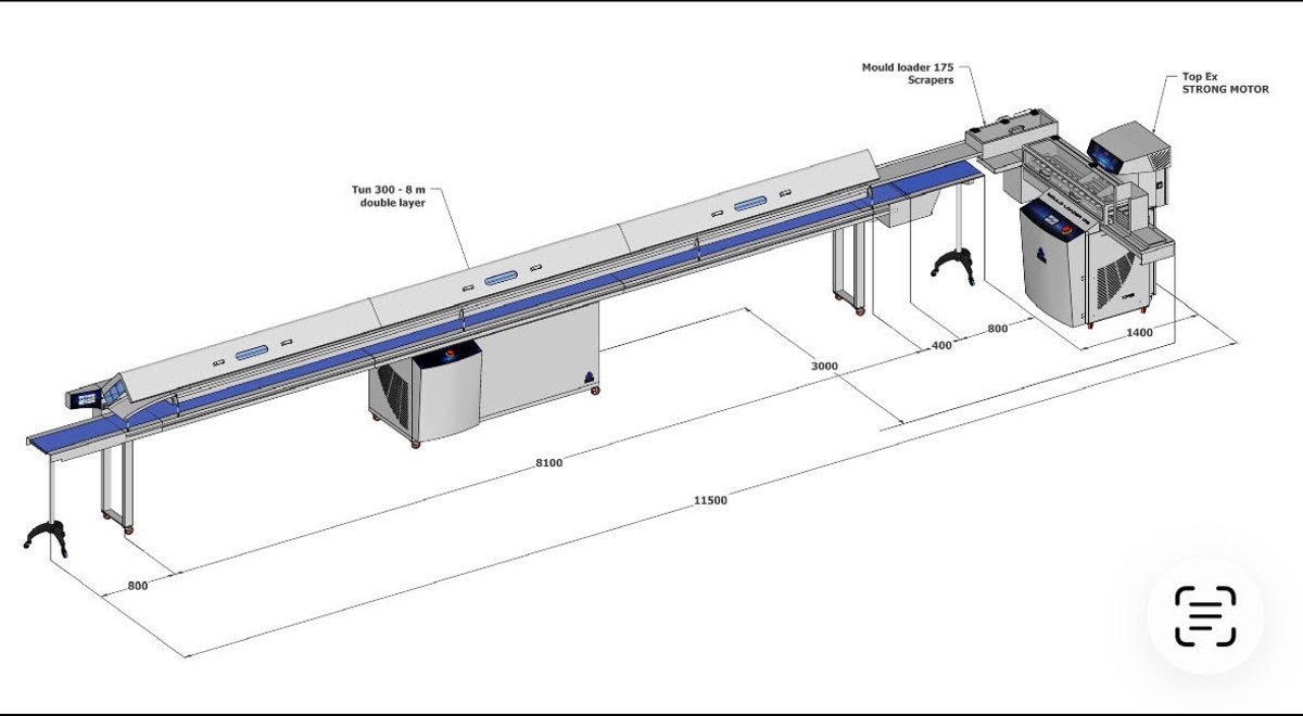 Image for MJK2719 Complete Selmi / Diamond Custom Machines Chocolate Processing & Production Line