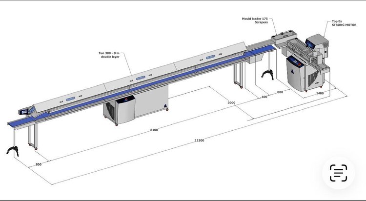 Image for MJK2719 Complete Selmi / Diamond Custom Machines Chocolate Processing & Production Line