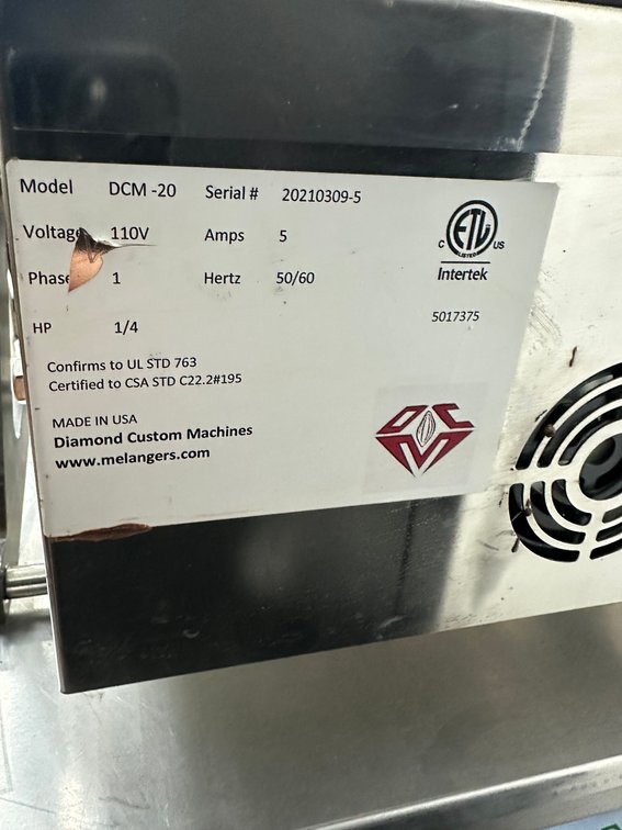 Image for MJK2719 Complete Selmi / Diamond Custom Machines Chocolate Processing & Production Line