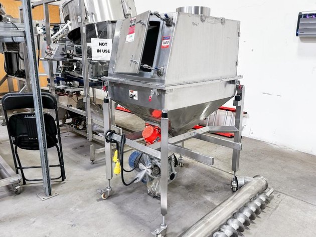 Image for MJK2725 All Fill Powder Hopper with Auger Screw Elevator