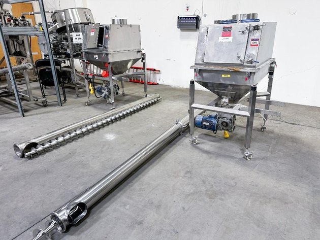 Image for MJK2726 All Fill Powder Hopper with Auger Screw Elevator