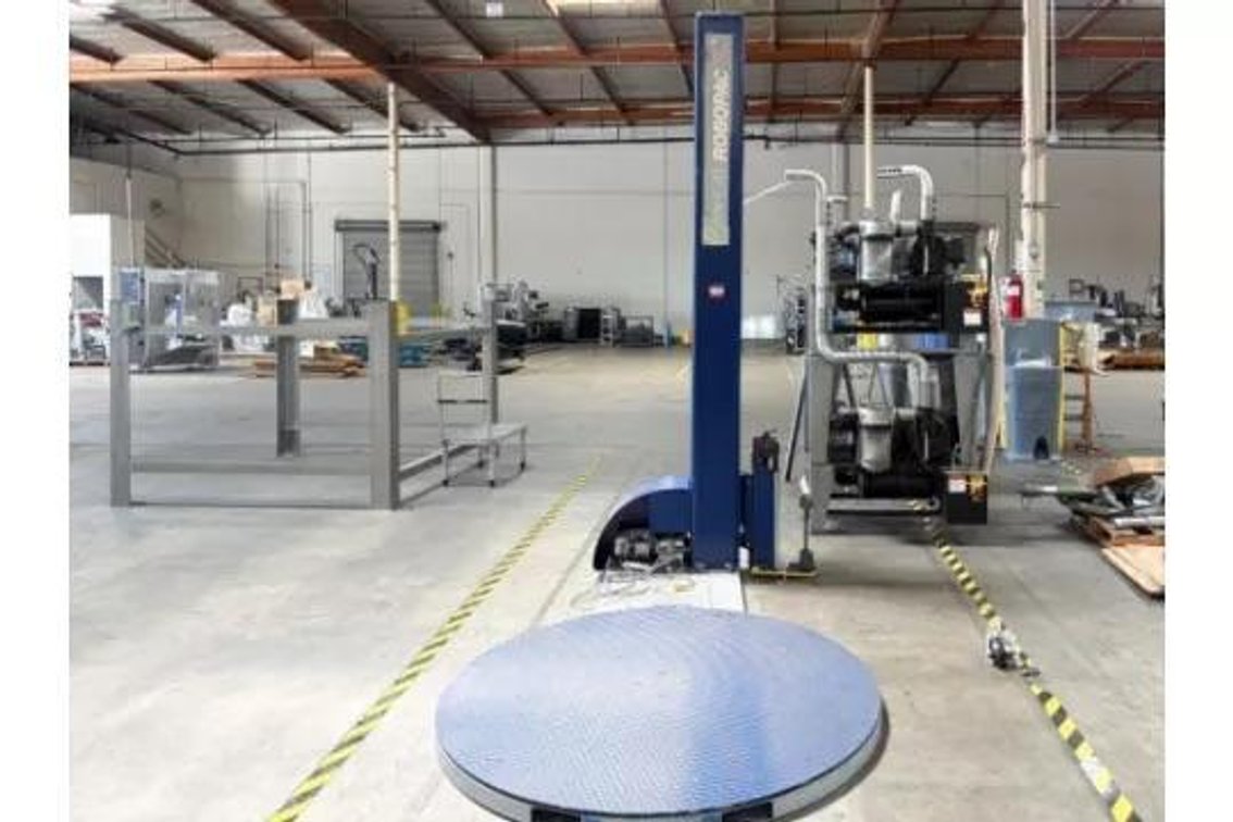 Image for MJK2733 Robopac Ecoplat FRD Semi-Automatic Rotary Turntable Pallet Stretch Wrapper, 110