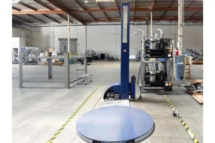 Image for MJK2733 Robopac Ecoplat FRD Semi-Automatic Rotary Turntable Pallet Stretch Wrapper, 110