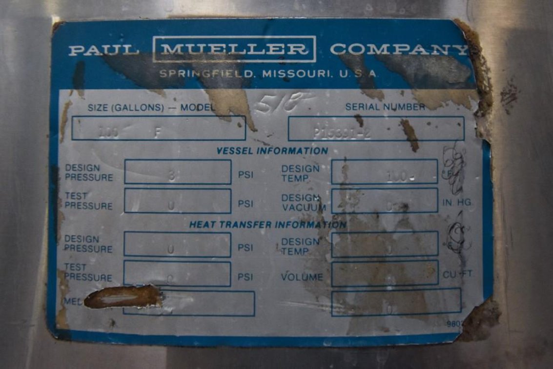 Image for MJK2170 Jacketed Mueller Tank 100 Gallon