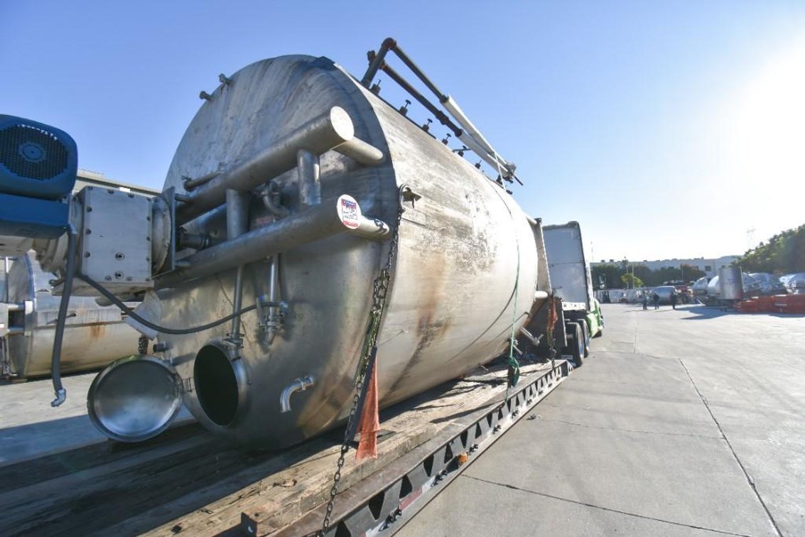 Image for MJK2207 ***SOLD*** Stainless Steel 6,000 Gallon Jacketed & Double Motion Agitated Tank