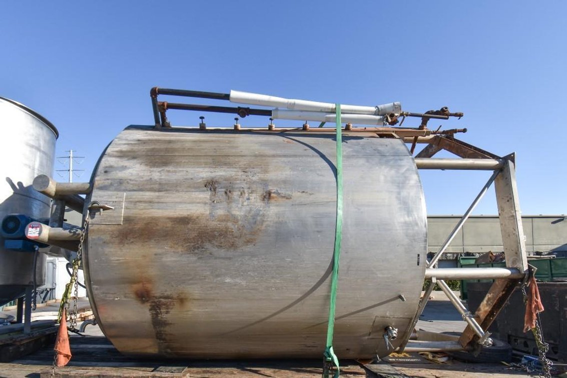 Image for MJK2207 ***SOLD*** Stainless Steel 6,000 Gallon Jacketed & Double Motion Agitated Tank