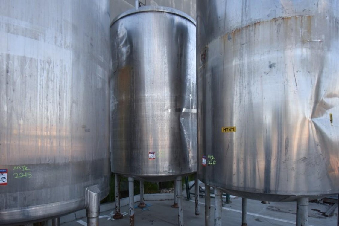 Image for MJK2216 Stainless Steel Dish Bottom Tank, approximately 2,000 Gallon capacity