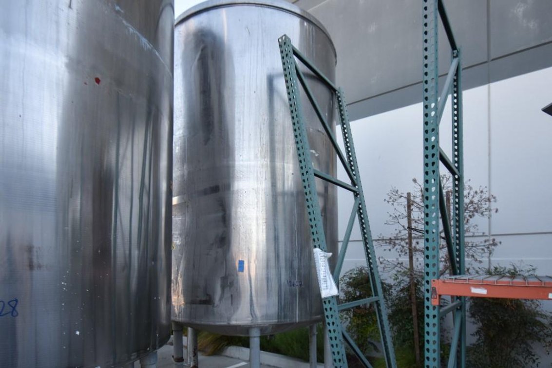 Image for MJK2216 Stainless Steel Dish Bottom Tank, approximately 2,000 Gallon capacity