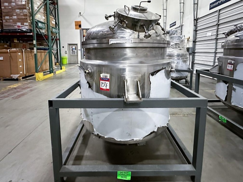 Image for MJK1913 NEW - 1000 Liter, SS, Fully Jacketed, Vacuum, Triple Motion Mixing Kettle