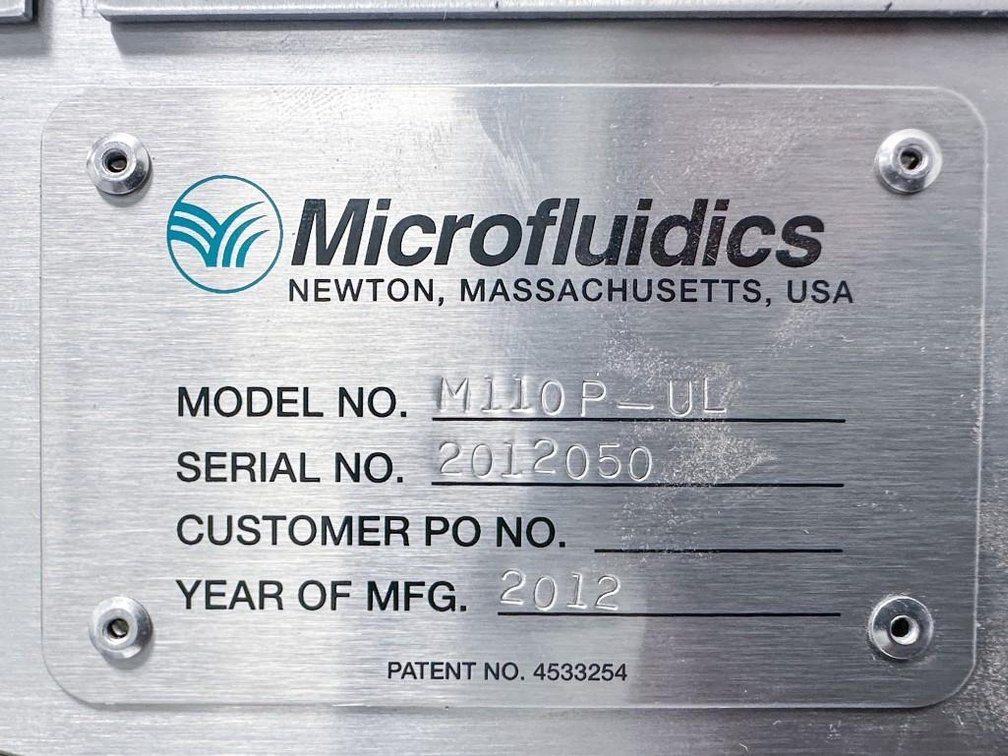 Image for MJK2378 MicroFluidics Micro Fluidizer Processer (M-110P-UL)