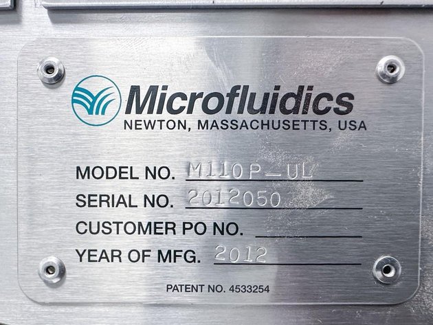 Image for MJK2378 MicroFluidics Micro Fluidizer Processer (M-110P-UL)