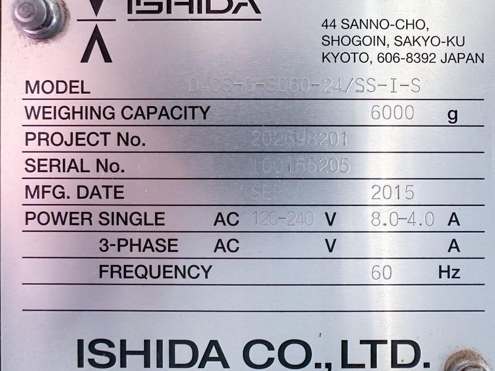 Image for MJK2387 Ishida High Speed Checkweigher