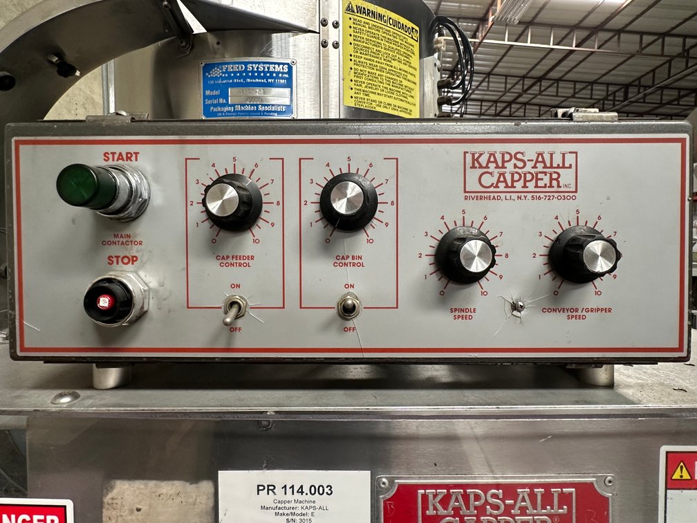 Image for MJK2424 KAPS ALL Capper with Hopper MDL E Spindle