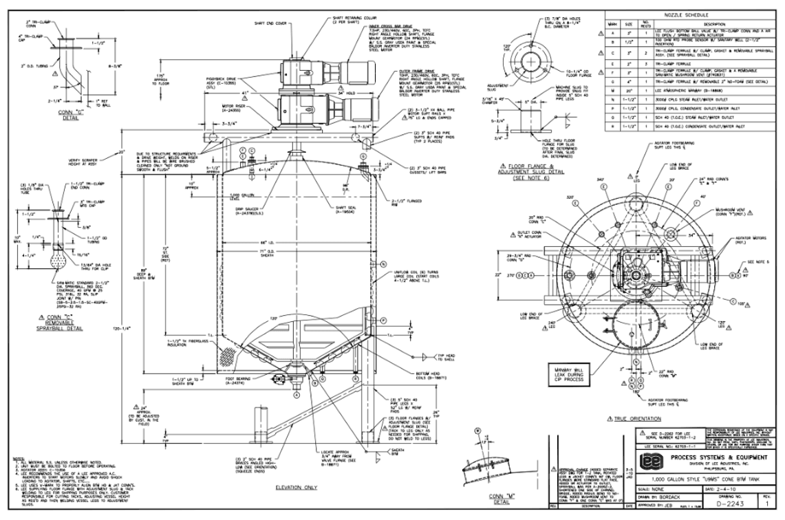 Image for ***SOLD*** MJK2436 Lee 1,000-Gallon 316 Stainless Steel Jacketed Kettle with Dual Motion Agitation