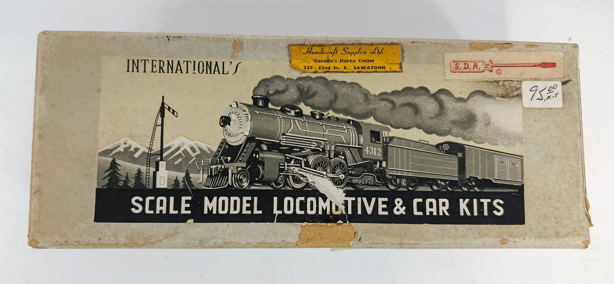 IMP HO-GA. BRASS CRR OF NJ TEN-WHEELER 4-6-0 CAMELBACK STEAM LOCO & TENDER W/BOX INV 261190002
