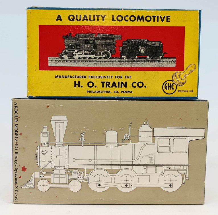 GHC HO-GA. CRR OF NJ 4-6-0 CAMELBACK STEAM LOCO (NO TENDER) & SIERRA 4-6-0 LOCO (2 OB INV 261190003
