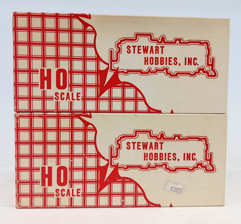 (2) STEWART HOBBIES HO-GA. JERSEY CENTRAL RS-3 DIESEL LOCOS (2 OB) INV 261190006