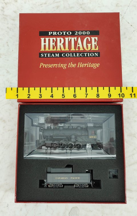 PROTO 2000 CANADIAN PACIFIC USRA 0-8-0 STEAM SWITCHER LOCO W/TENDER INV 261220020