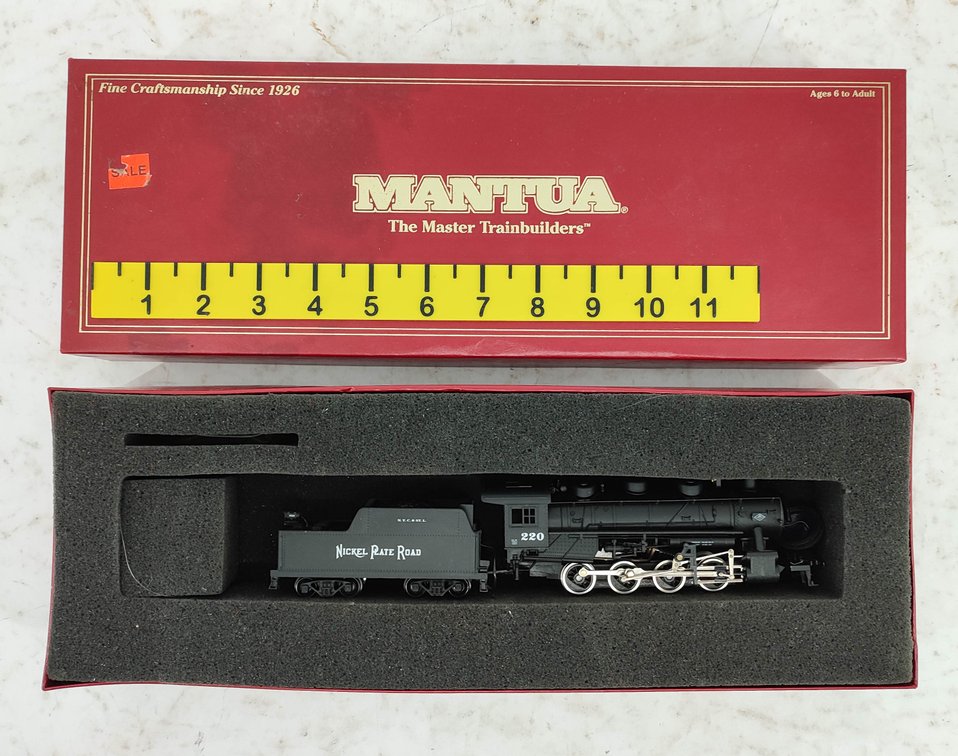 MANTUA NICKEL PLATE ROAD 0-8-0 STEAM SWITCHER LOCO W/TENDER INV 261220016