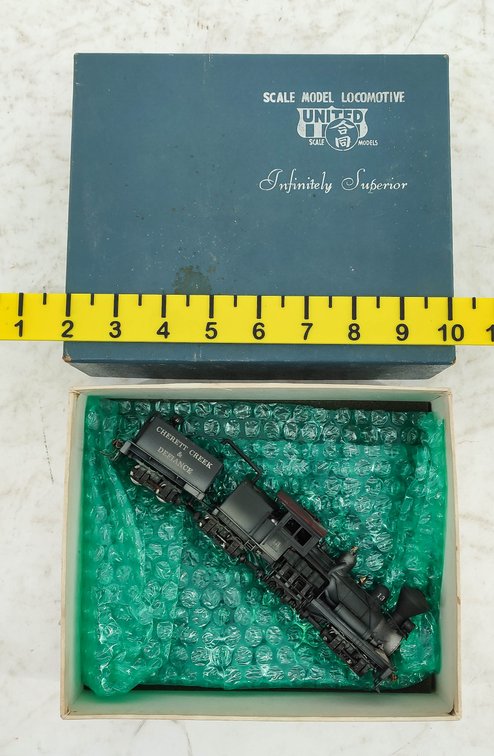 UNITED MODELS BRASS SHAY STEAM LOCO  W/TENDER INV 261220025