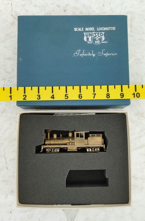 UNITED MODELS BRASS  2-TRUCK SHAY STEAM LOCO W/NO TENDER INV 261220027