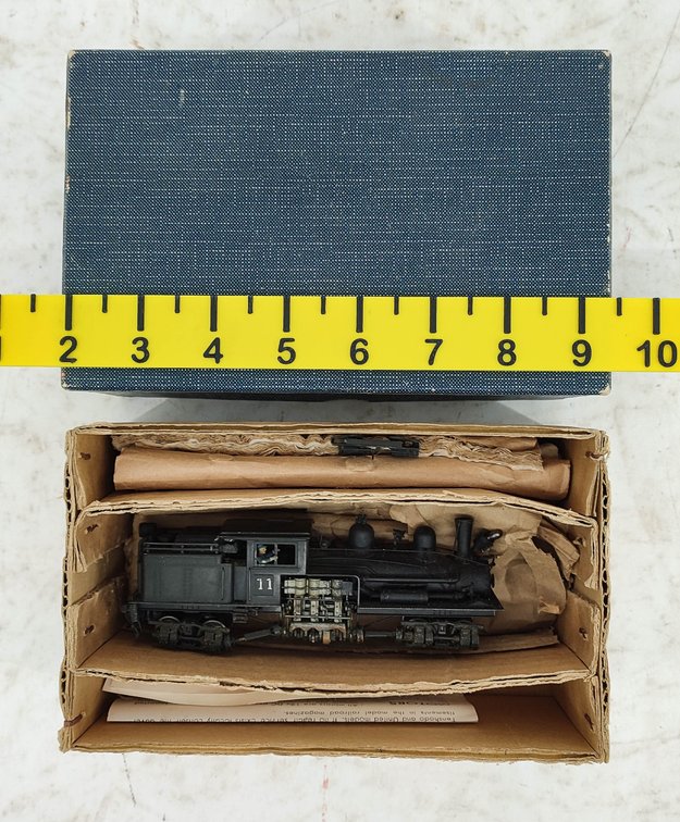 UNITED MODELS BRASS 2-TRUCK SHAY STEAM LOCO, NO TENDER INV 261220028