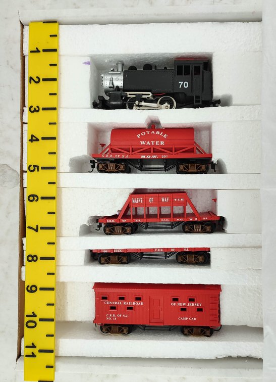 MAINT. OF NEW JERSEY 0-4-0 SWITCHER LOCO W/4 FREIGHTS INV 261220033
