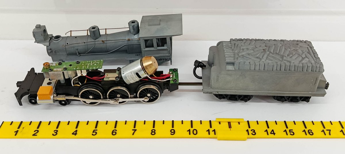 MTH NNC RK 19TH CENTURY 4-6-0 STEAM ENGINE, UNPAINTED/MISSING PARTS INV 260790648