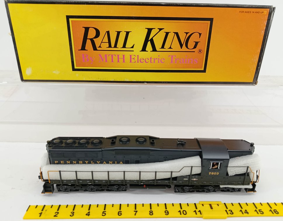 MTH NNC PENNSY SD-9 DIESEL LOCOMOTIVE, GEARS GRINDING INV 260790652
