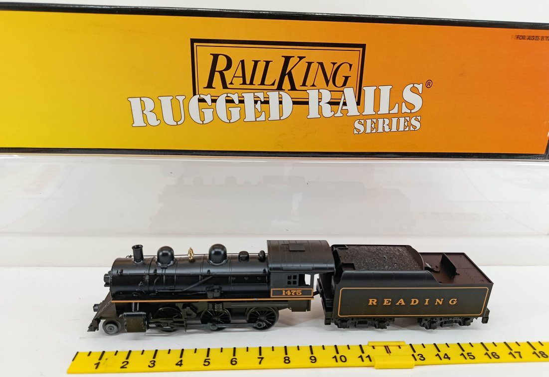 MTH NNC RUGGED RAILS READING 2-6-0 STEAM ENGINE, NO MOTOR INV 260790654