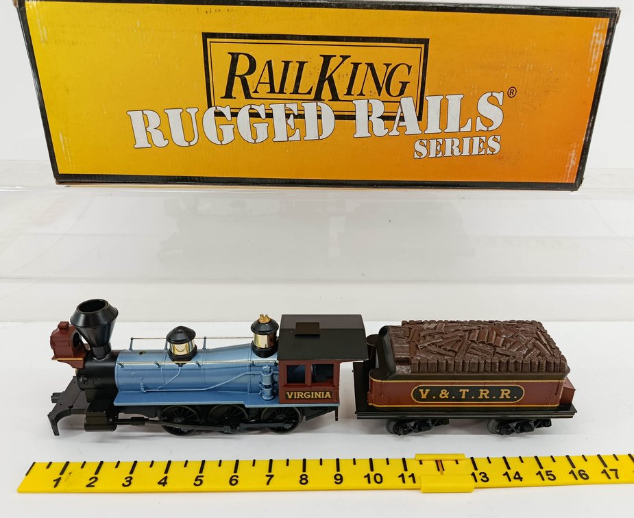 MTH NNC WARRANTY RETURN, VIRGINIA & TRUCKEE STEAM ENGINE, NO MOTOR/MISSING PARTS INV 260790655