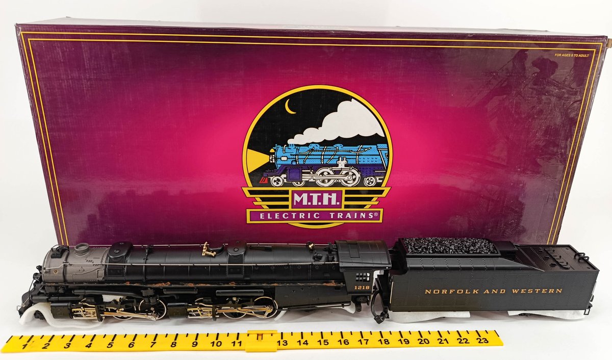 MTH NNC PRODUCTION SAMPLE NORFOLK & WESTERN 2-6-6-4 STEAM ENGINE INV 260790659