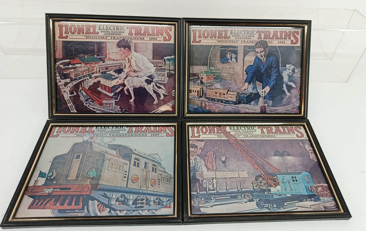 MTH 4 LIONEL FRAMED PRINTS  INV 260790674