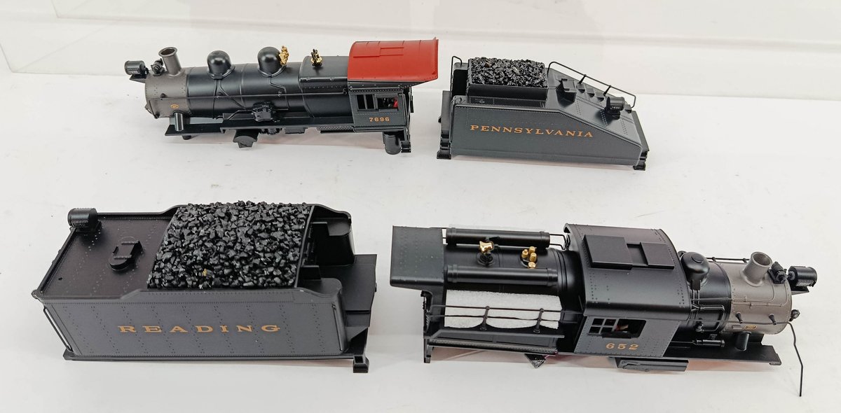 MTH NNC WARRANTY BODY SHELLS, READING CAMEL BACK AND PRR 0-6-0 SWITCHER INV 260790690