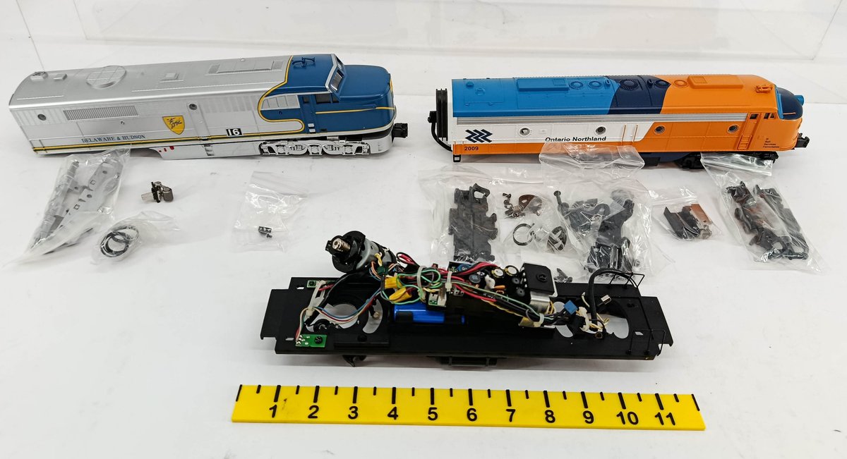 MTH NNC E8 SHELL, ALCO PA SHELLS AND PARTS, VO 1000 CHASSIS AND ELECTRONICS INV 260790693