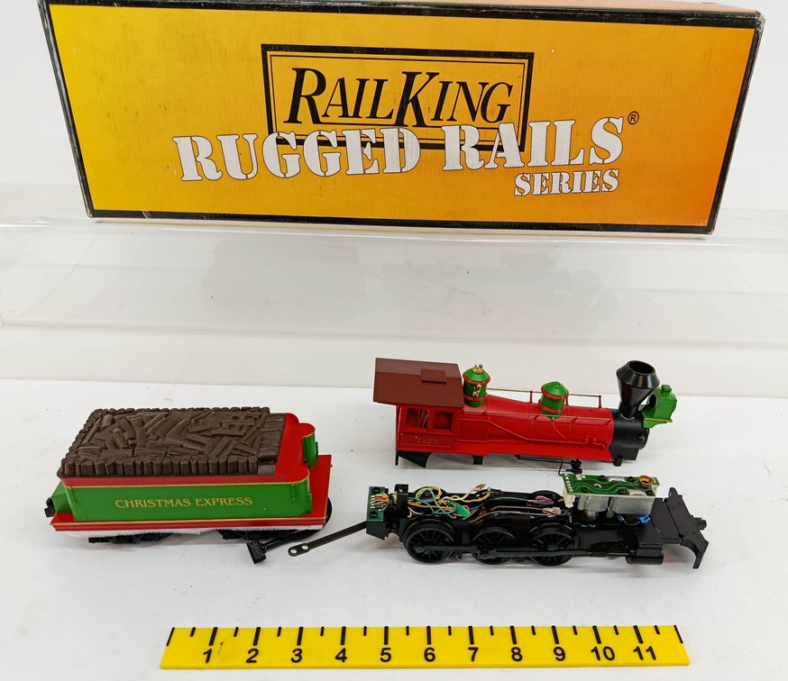 MTH NNC 4-6-0 CHRISTMAS EXPRESS EXPRESS STEAM ENGINE. WARRANTY PARTS NO MOTOR INV 260790704