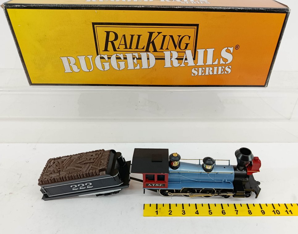 MTH NNC RUGGED RAILS ATSF 4-6-0 STEAM ENGINE, MISSING TENDER TRUCK AND PARTS INV 260790708